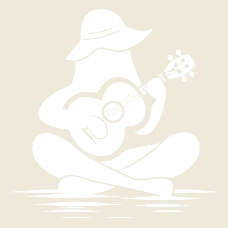 Female Ukulele Drawing