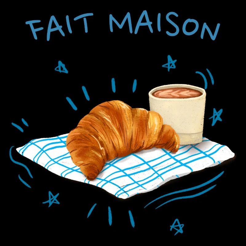 Hausgemachtes Croissant