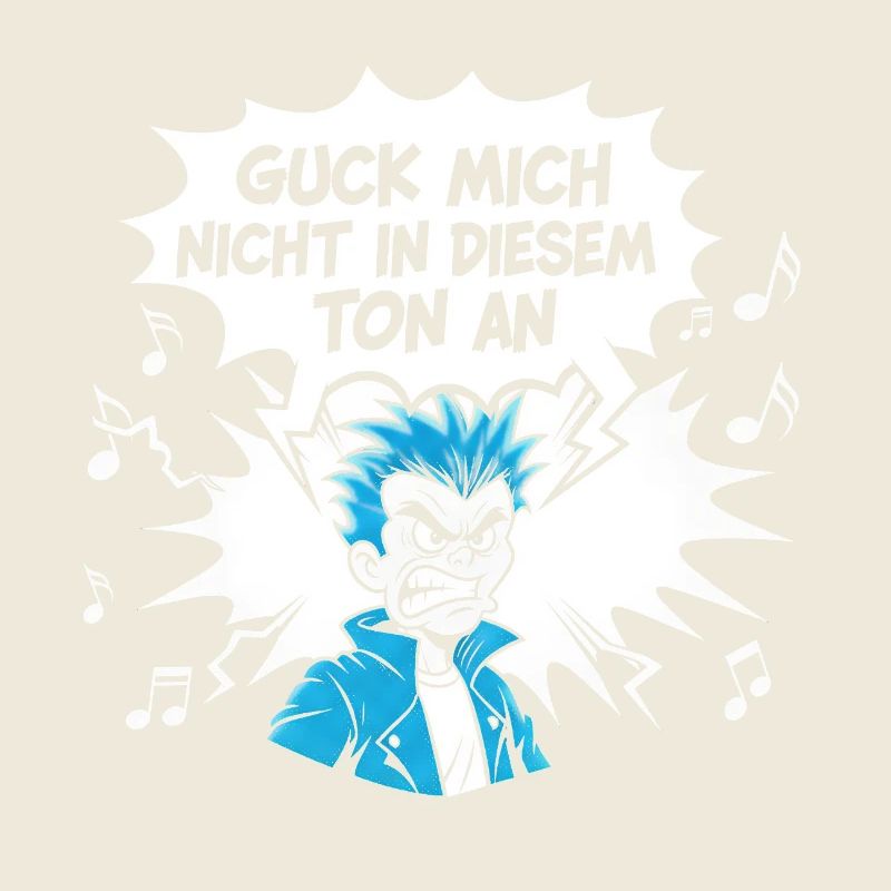 Funny punk design with keyword