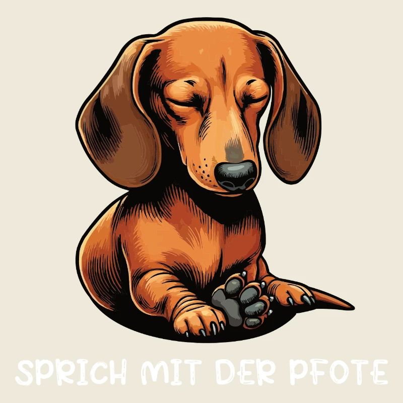Sprich mit der Pfote Dackel Dackelbesitzer Teckel
