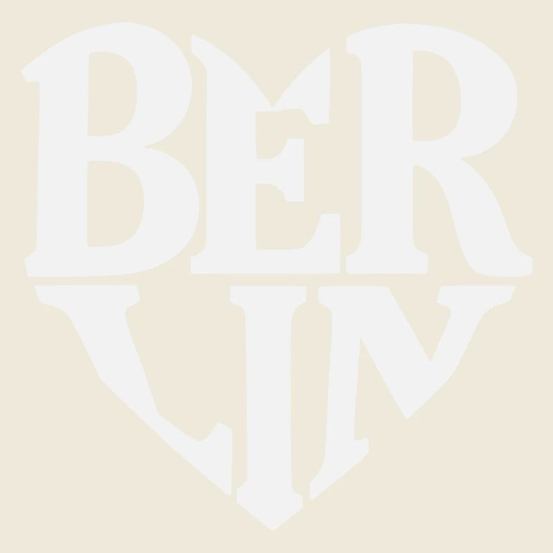 Berlin Heart Font Logo