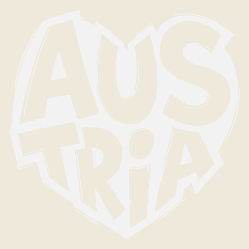 Austria, Austria Heart Logo Vintage