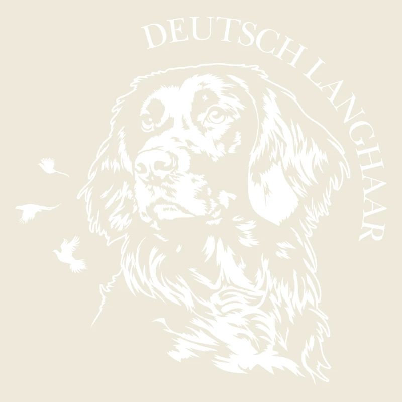 Portrait allemand à poil long Chiens de chasse Chiens Wilsigns