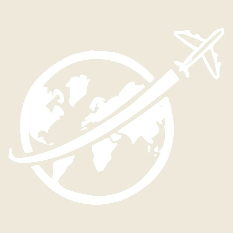 Avion avec globe-globe