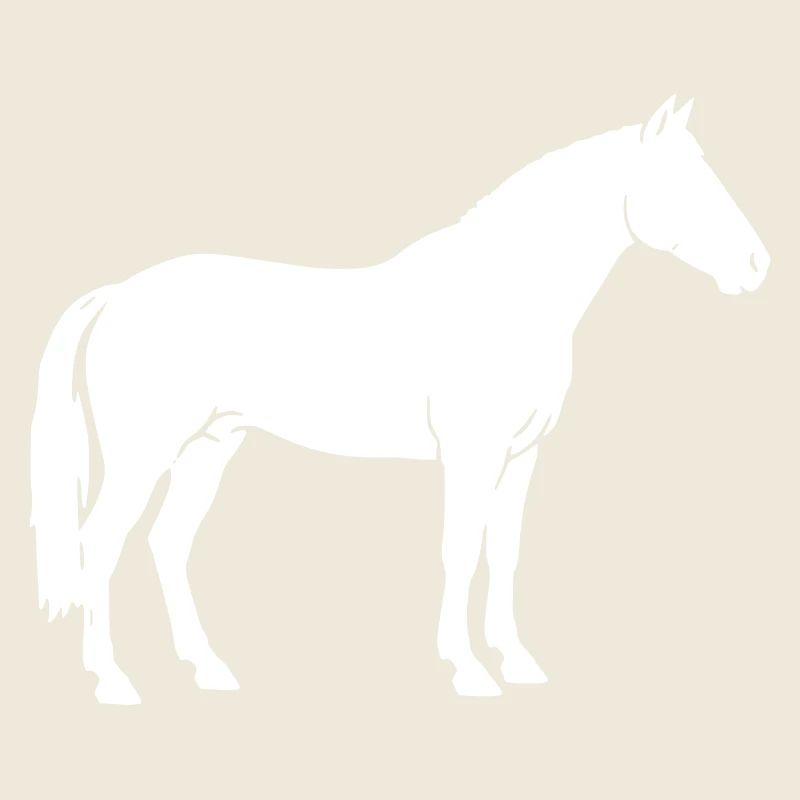 Silhouette du cheval Vecteur de montée debout