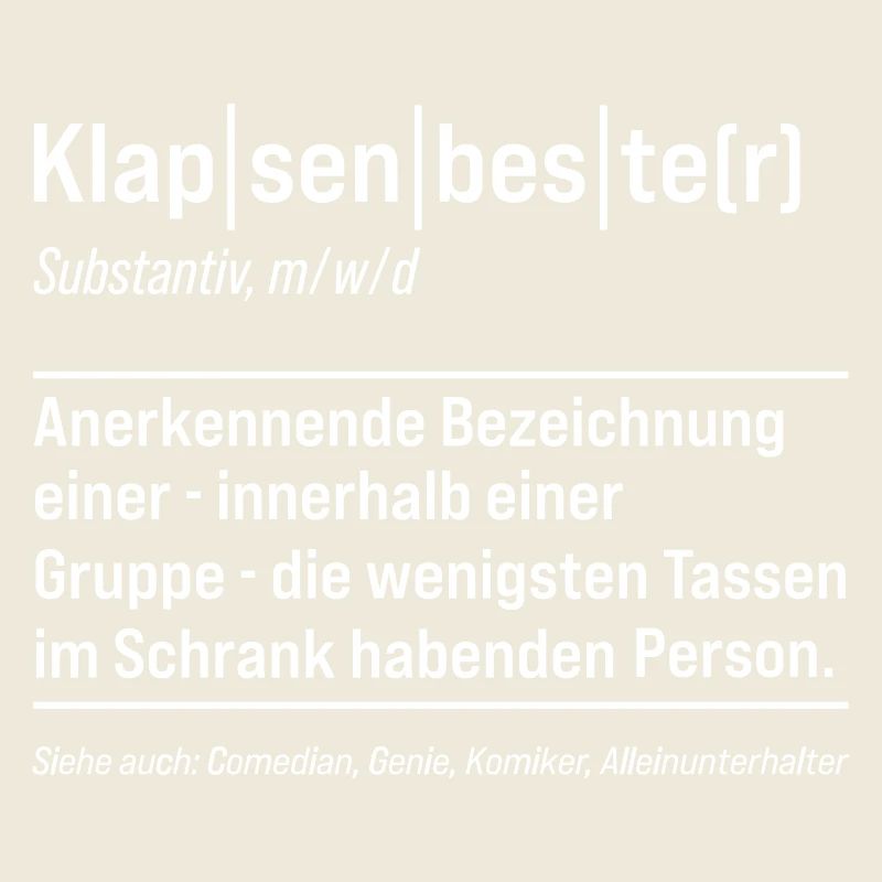 Klapsenbester Definition Fun Sprüche
