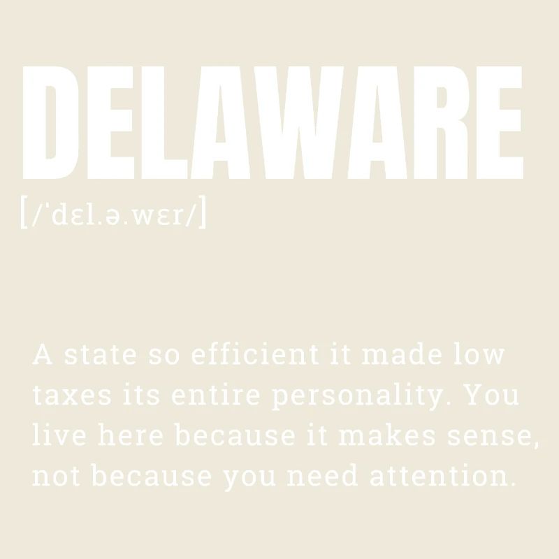 Delaware Neon Typografie