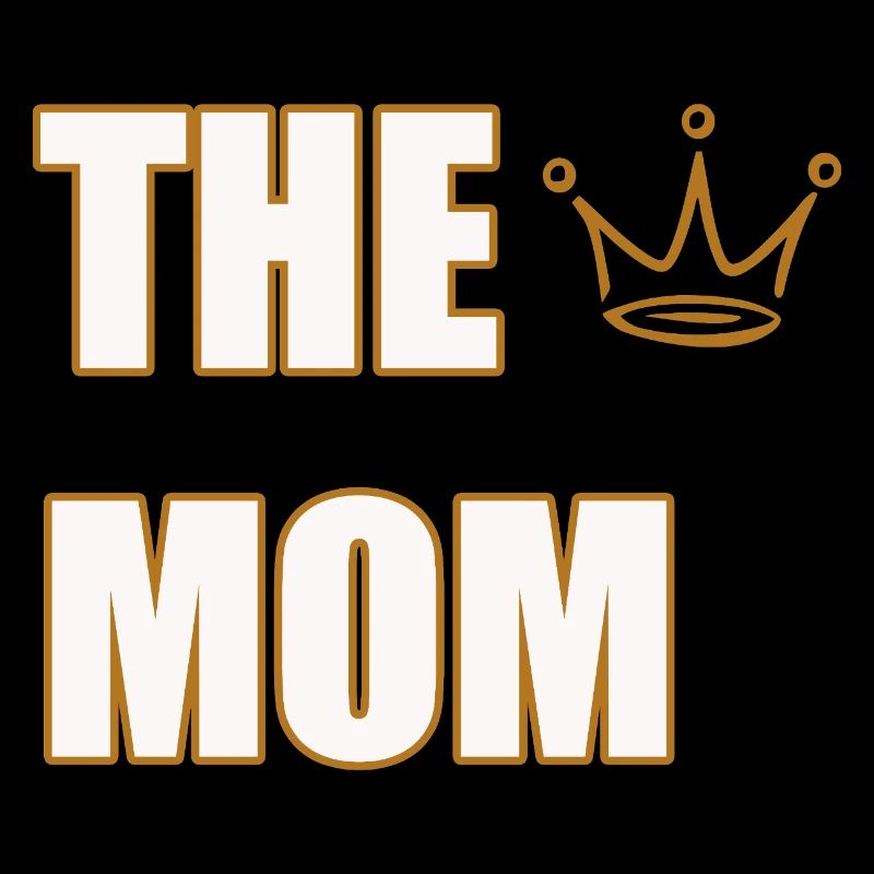 THE MOM – Design de déclaration de mère audacieuse et fière