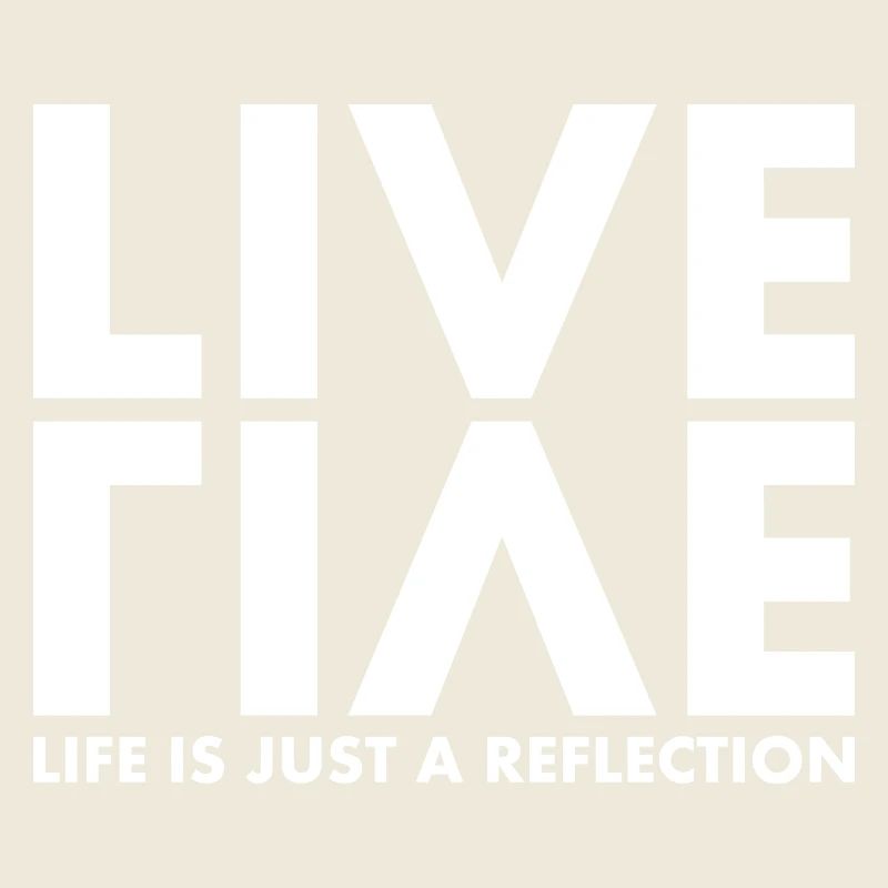 LIVE EVIL Jeu de mots Minimaliste Humour Design