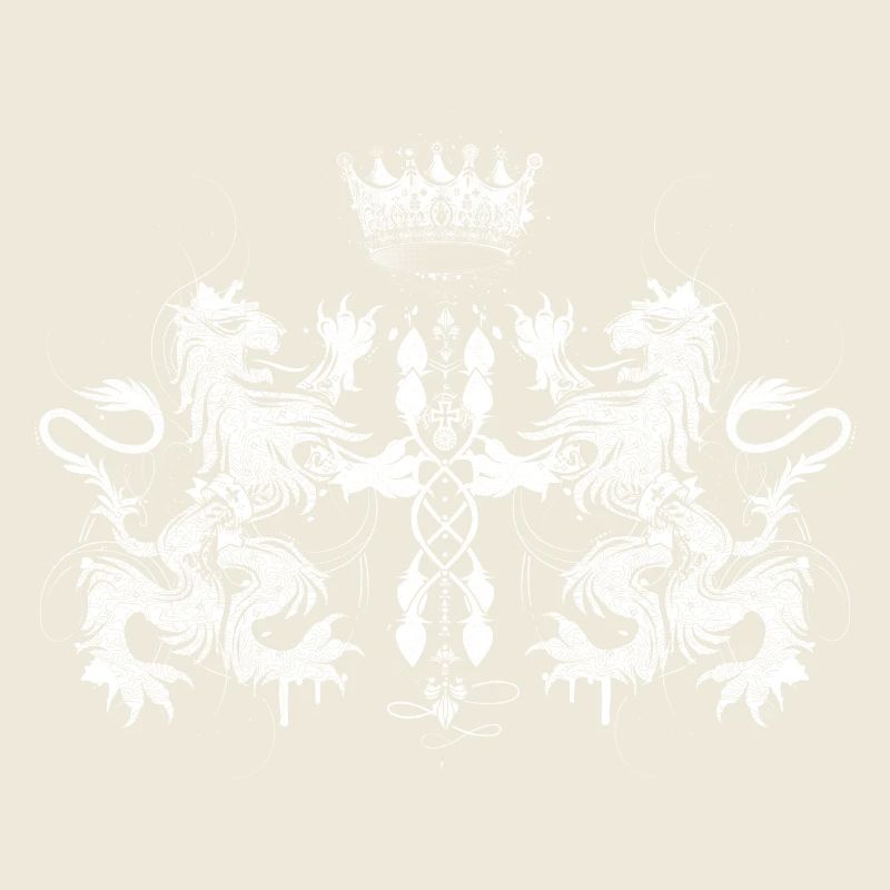 Heraldisches Wappen mit Löwen