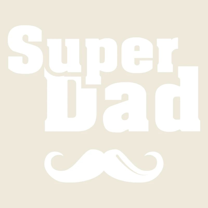 Super papa barbe papa cool logo icône disant