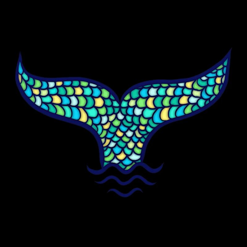 Mermaid fin whale fin, Mermaid
