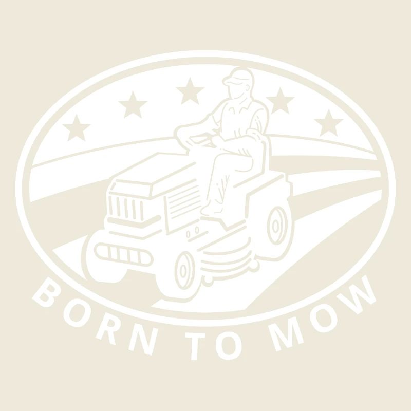 Lustiges Gartenzitat Born to Mow