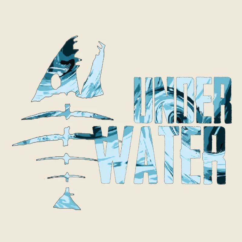 Motif de poisson de mer sous-marin
