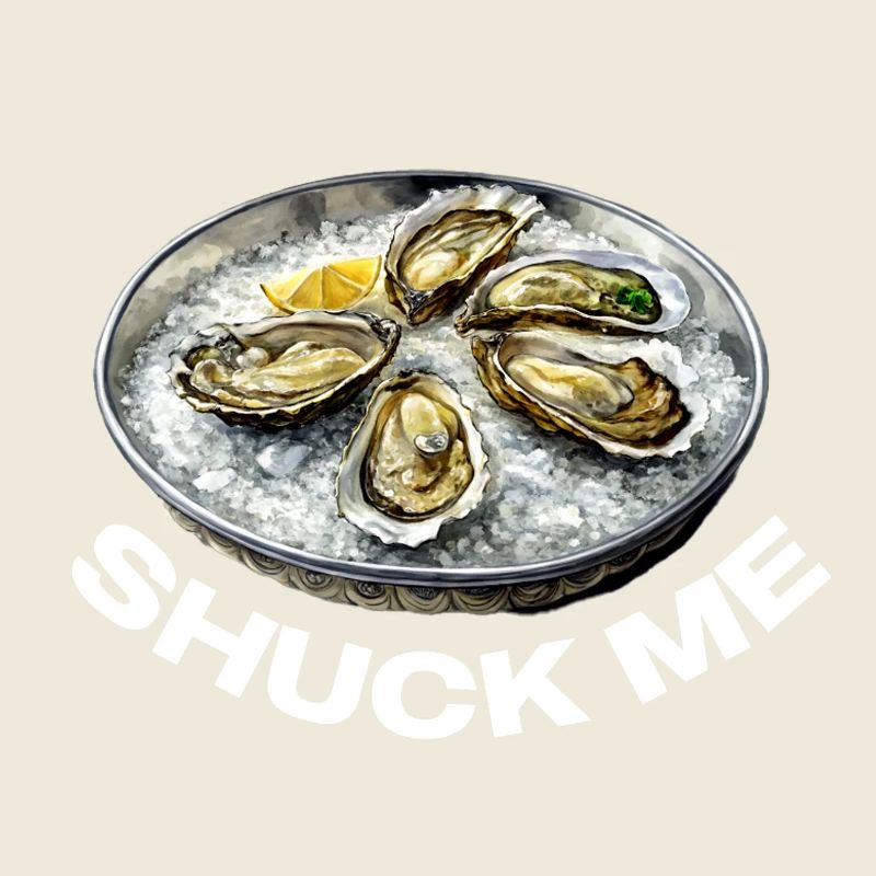 Oysters with lemon topping