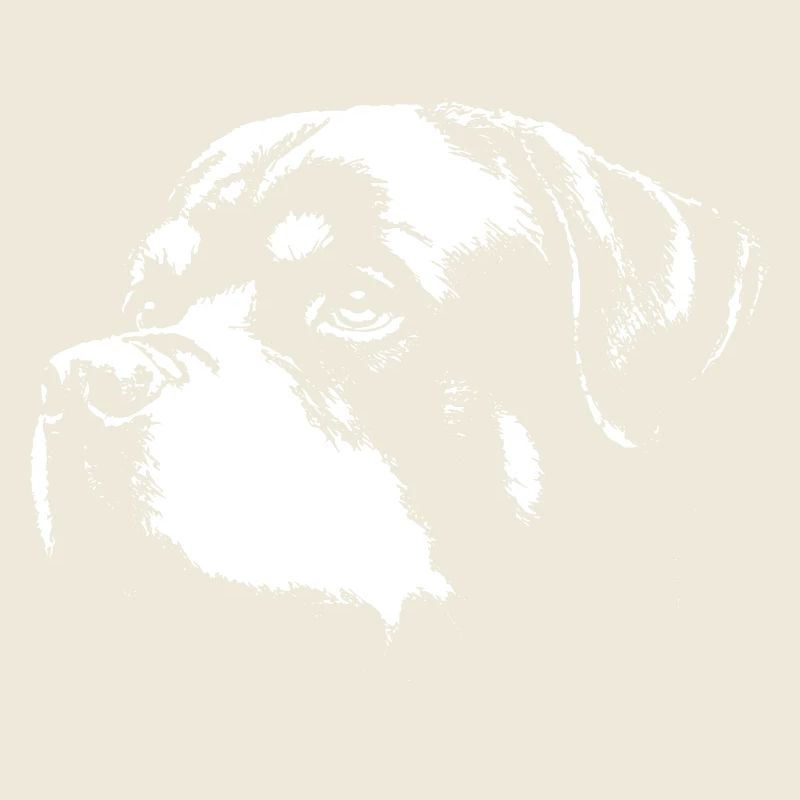 Hund Rott Silhouette Schwarz-Weiß