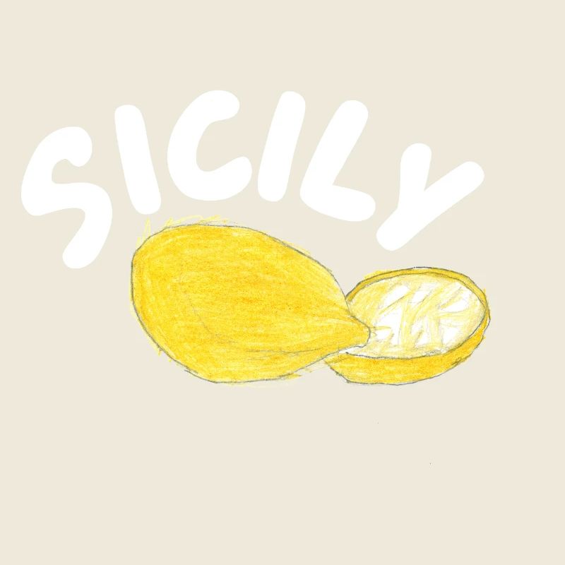 Sicily Lemons Illustration - Sicily