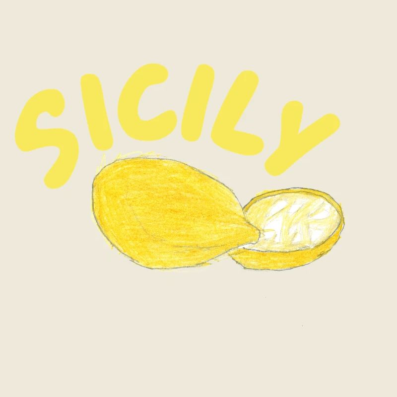 Illustration des citrons de Sicile - Sicile