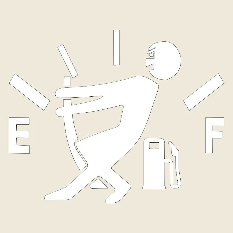 Empty fuel gauge