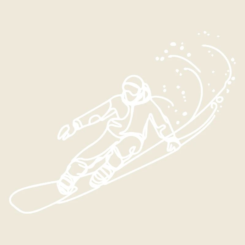 Croquis de snowboarder