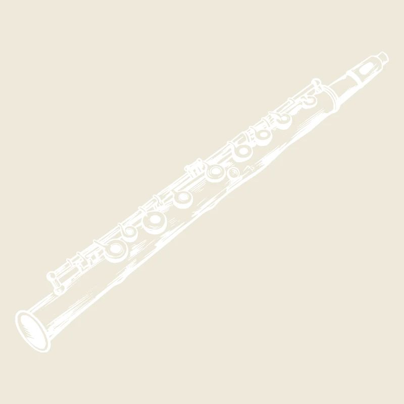 Dessin de flûte traversière