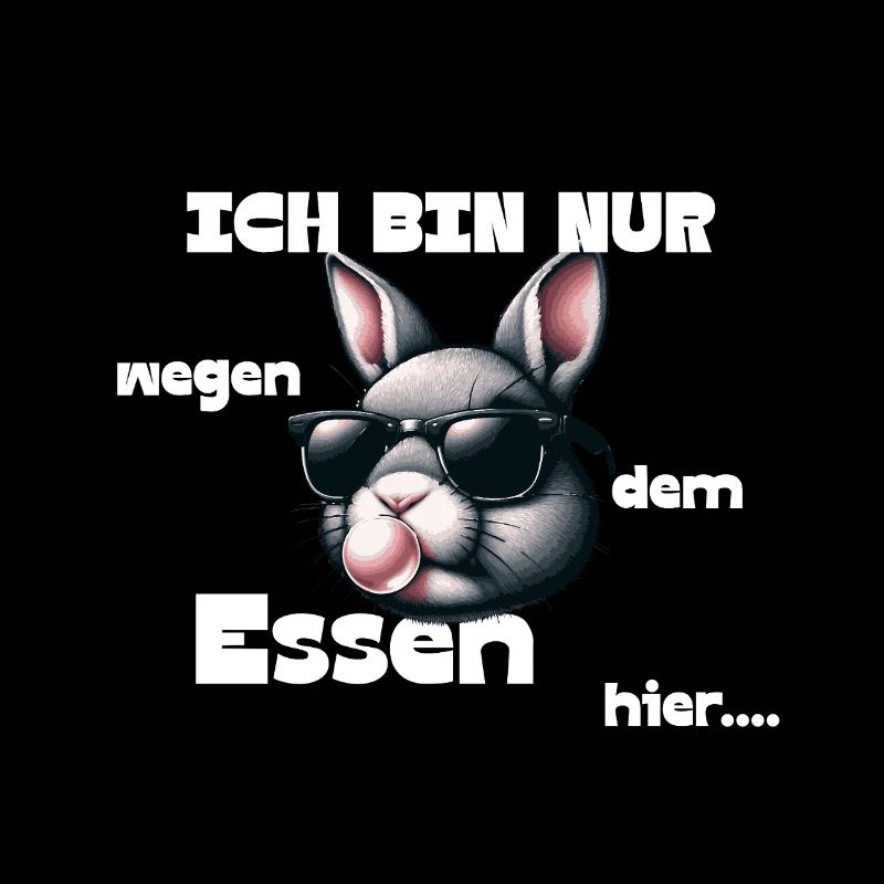 „Ich bin nur wegen dem Essen hier“ – Lustiger Hase