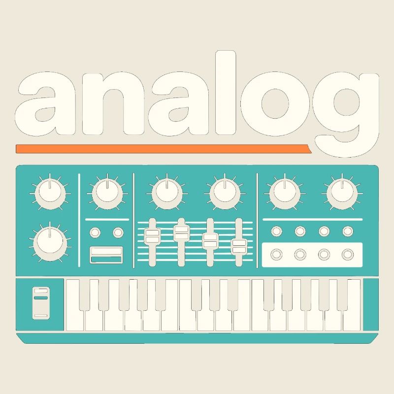 Analoger Synthesizer Retro Music