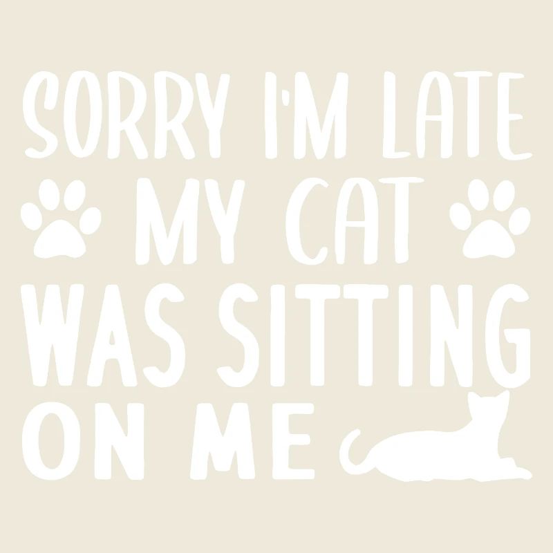 Late Cat Sitter Humor Tee