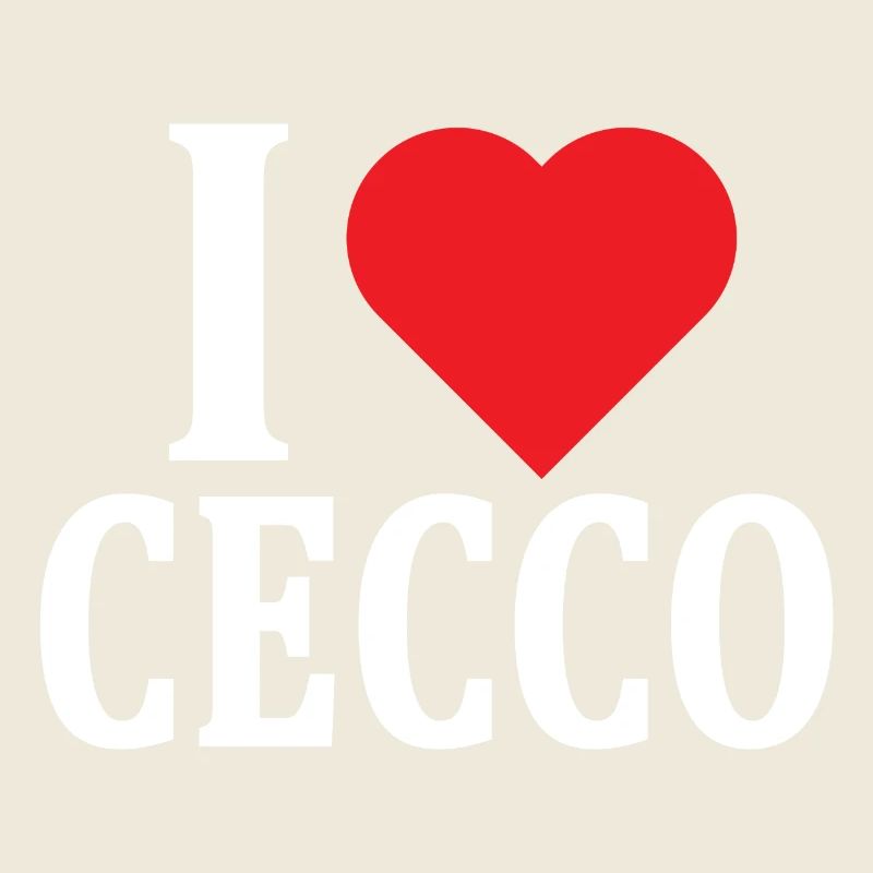 T-Shirt Ich liebe Cecco T-Shirt Geschenkidee
