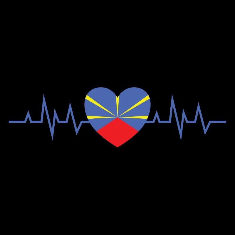 Idee cadeau souvenir drapeau de la Réunion 974