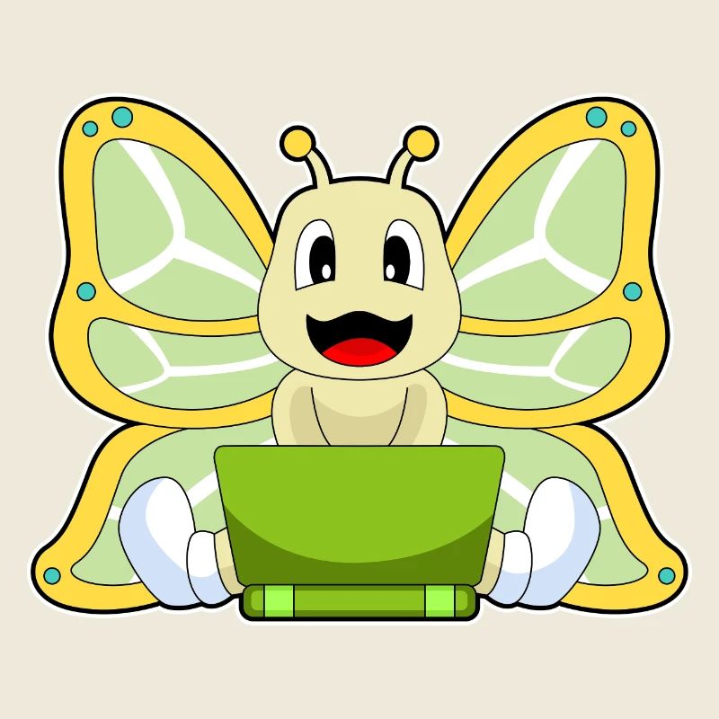 Schmetterling Laptop
