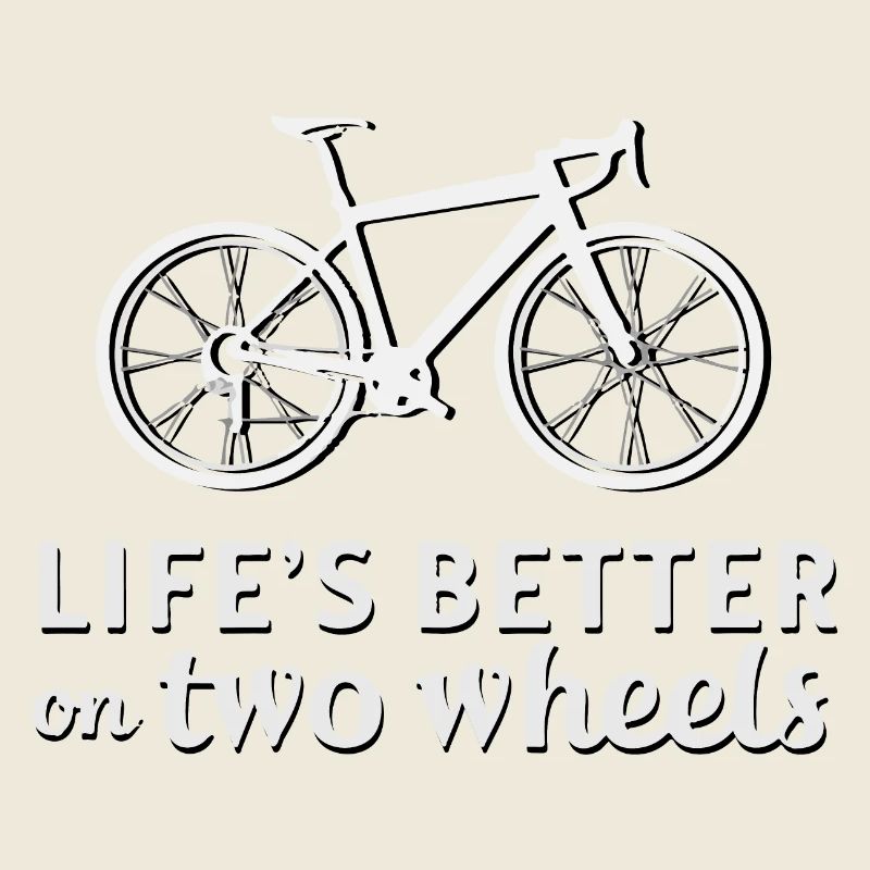 Vélo avec conception de citation motivante