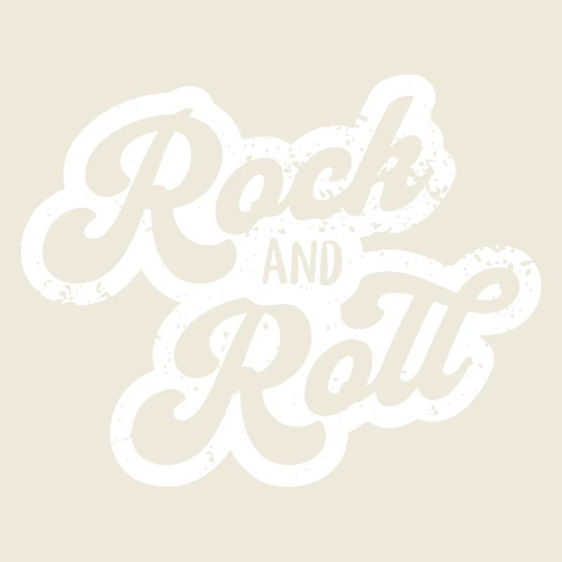 Rock and Roll Retro Typography Design