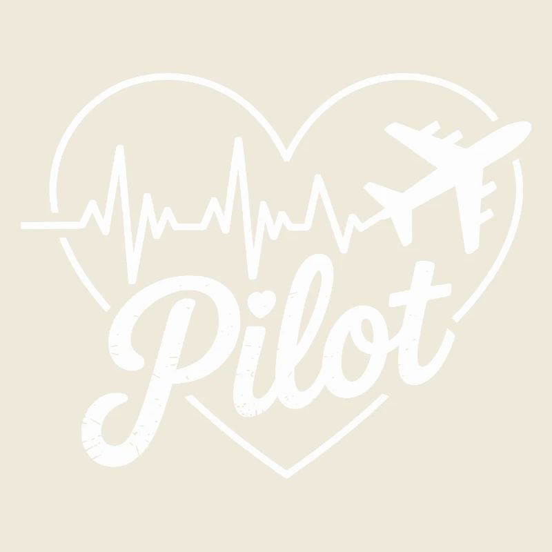 Pilot Herz Herzschlag Design