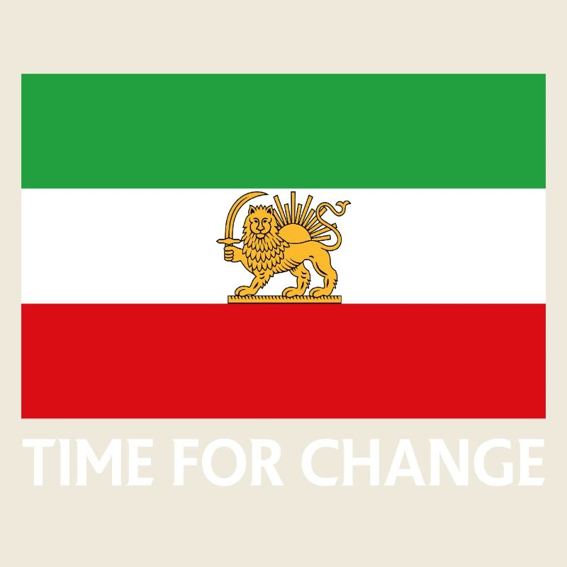 Temps de changement Drapeau iranien