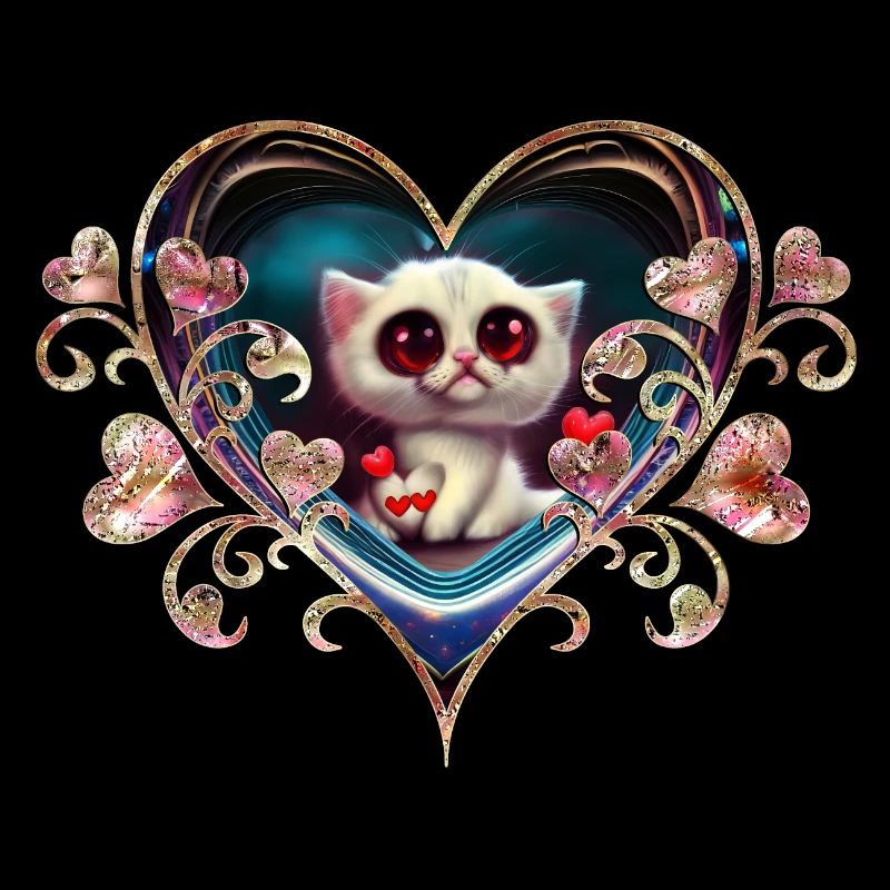 Chaton de la Saint-Valentin