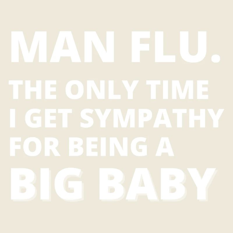 Man Flu Big Baby Graphic Tee