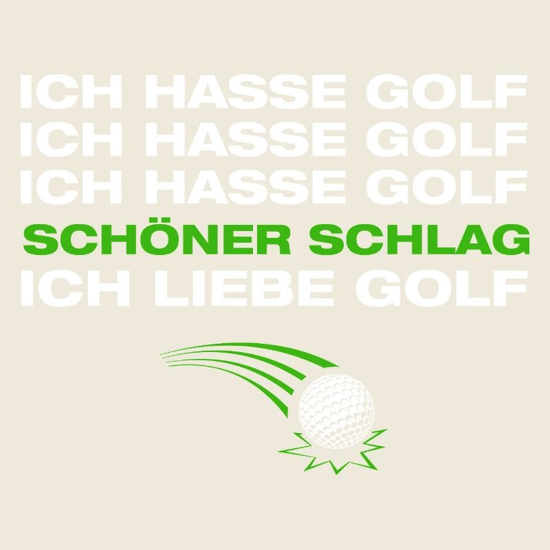 Ich liebe Golf Golfer Golfen