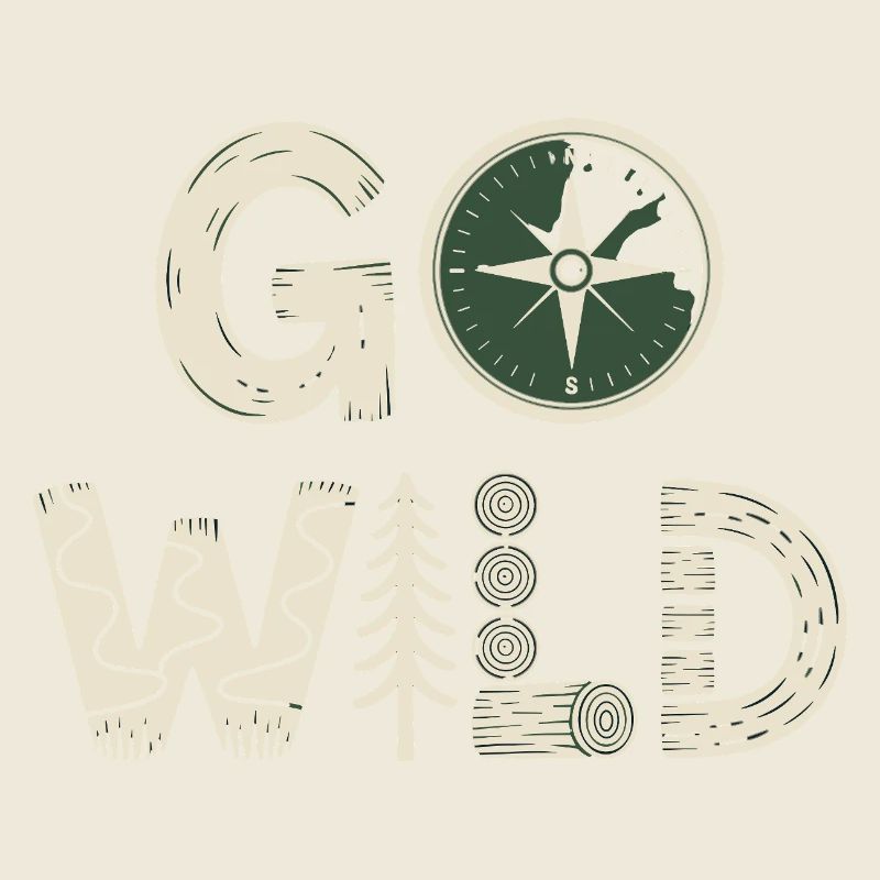 Go Wild Compass Forest Nature Camping Hiking