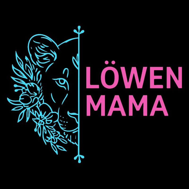 Löwenmama Stolze Löwin Blumen