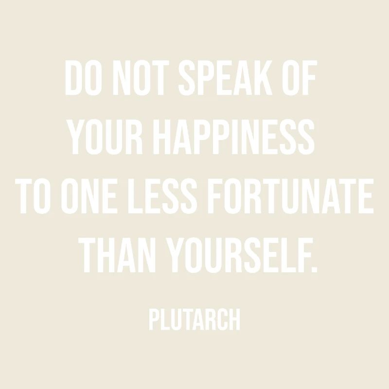 Plutarch-Zitat über Glück vs. Glück