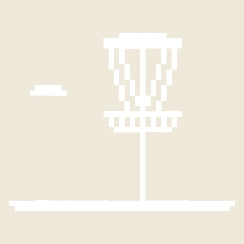 Pixel Leuchtturm-Silhouette