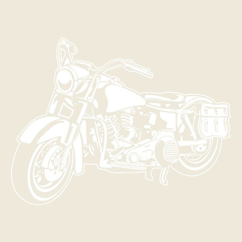 Chopper motorcycle 10_white