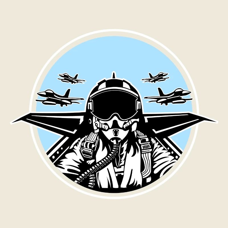 Jet Pilot / Kampfpilot 01_black white