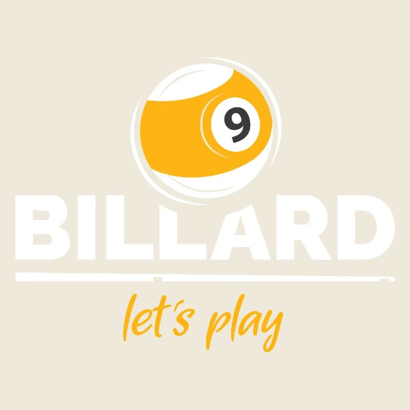 billard pool 9 que ball Logo Verein Team Cup