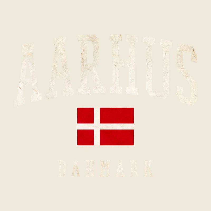 Aarhus Danmark Flag