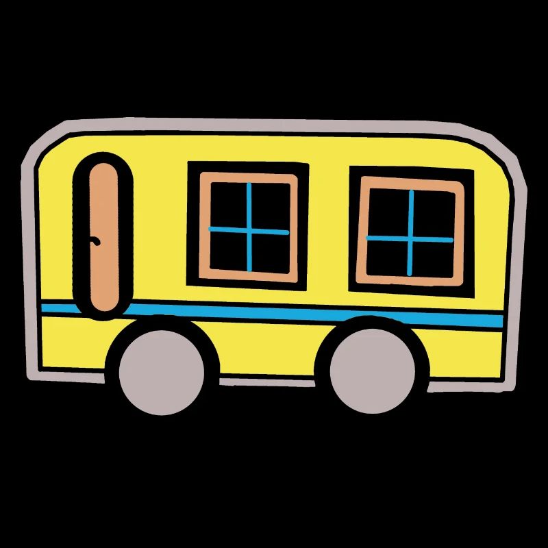 Caravane Camping-car Camping Retro des années 80