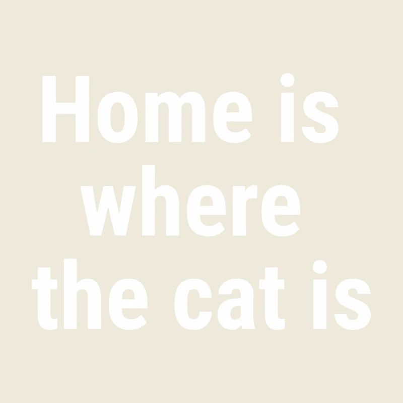 La maison, c’est là où le chat est blanc