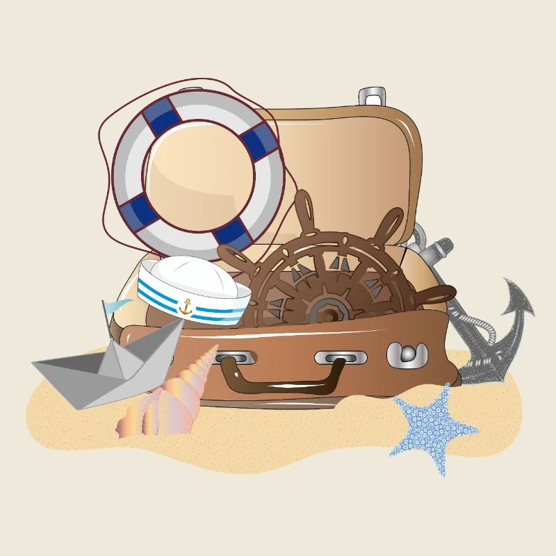 Maritimer Koffer – Nautisches Urlaubsdesign
