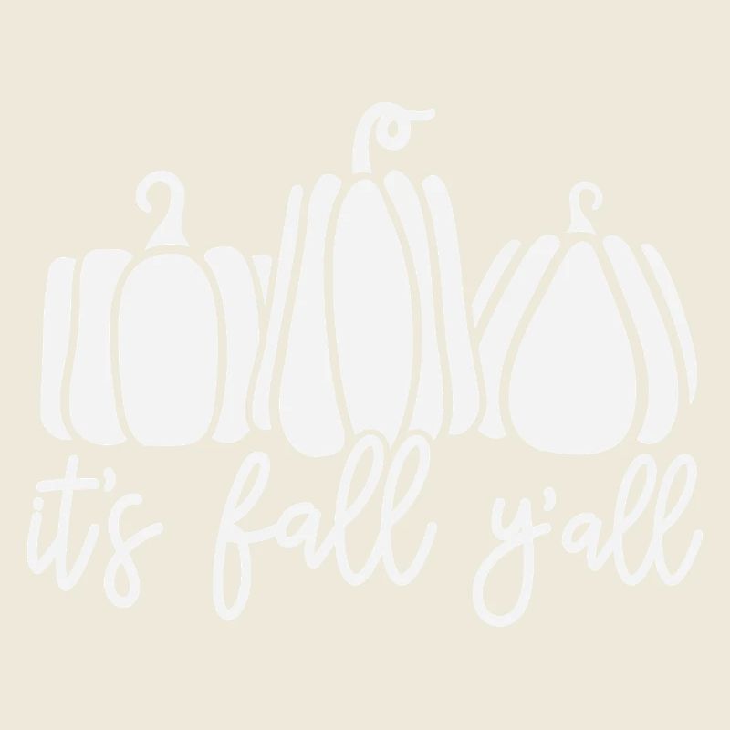 Autumn pumpkins with charming text motif